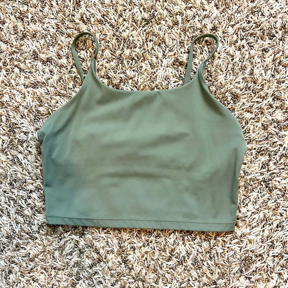 Yoga Crop - Olive Green - XS